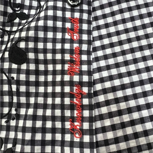 Robert Graham Flip Cuff Rainbow Gingham Plaid Check Embroidered Button Down XL - Picture 11 of 14